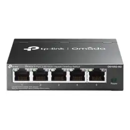 TP-Link Omada V1.6 - Commutateur - non géré - 5 x 100 - 1000 - 2.5G Base-T - de bureau, fixation murale (DS105G-M2)_1